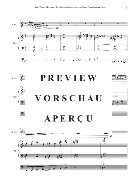 Product gallery: Page 6 of 17 Les Larmes de Dieu Sans Nom , Paul Wehage, (alto saxophone + organ)