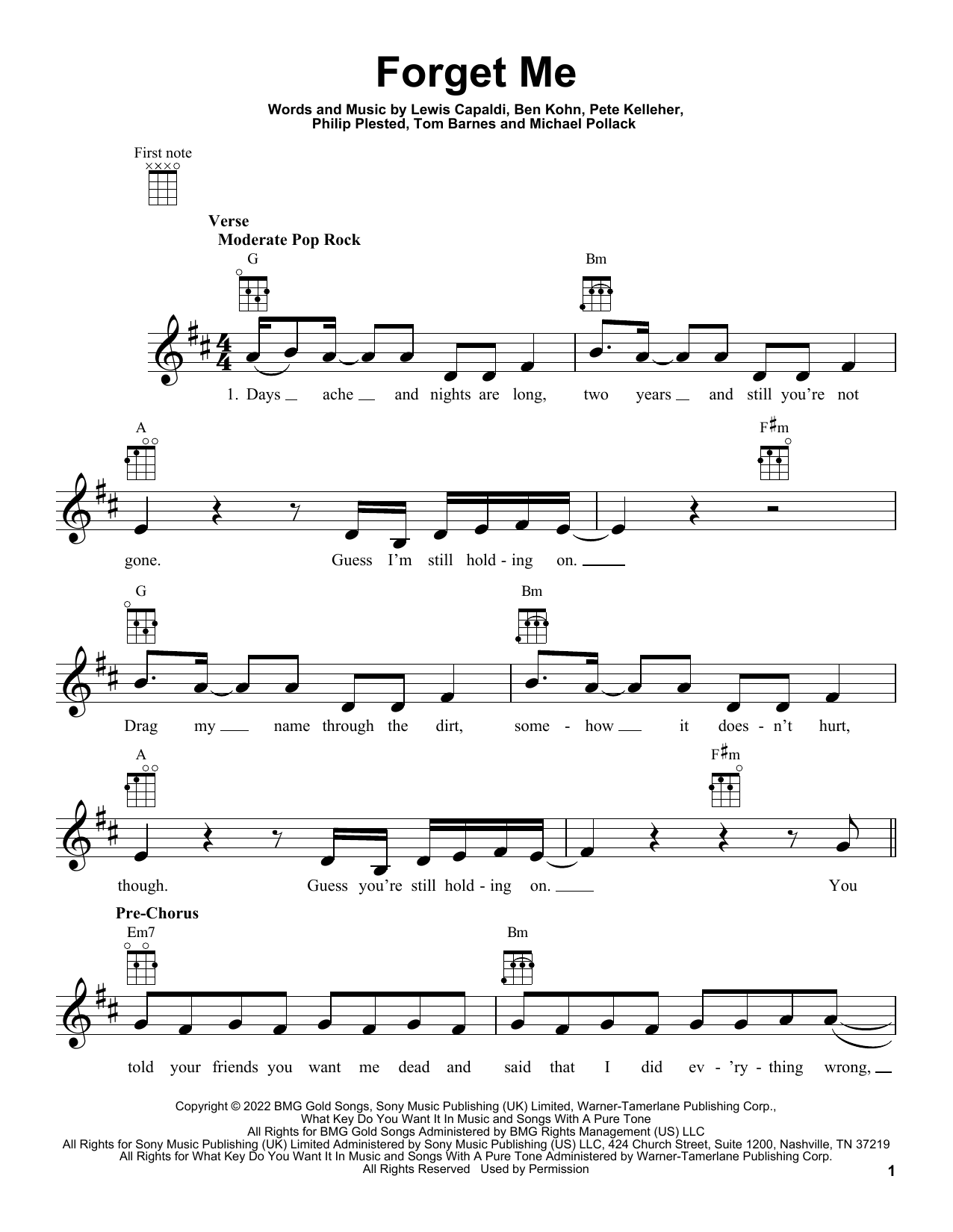 Produktbild zu:  Forget Me - Lewis Capaldi