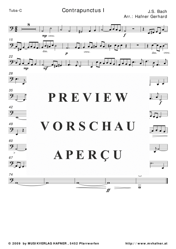 gallery: Contrapunctus I, , (Blechbläser Quintett)