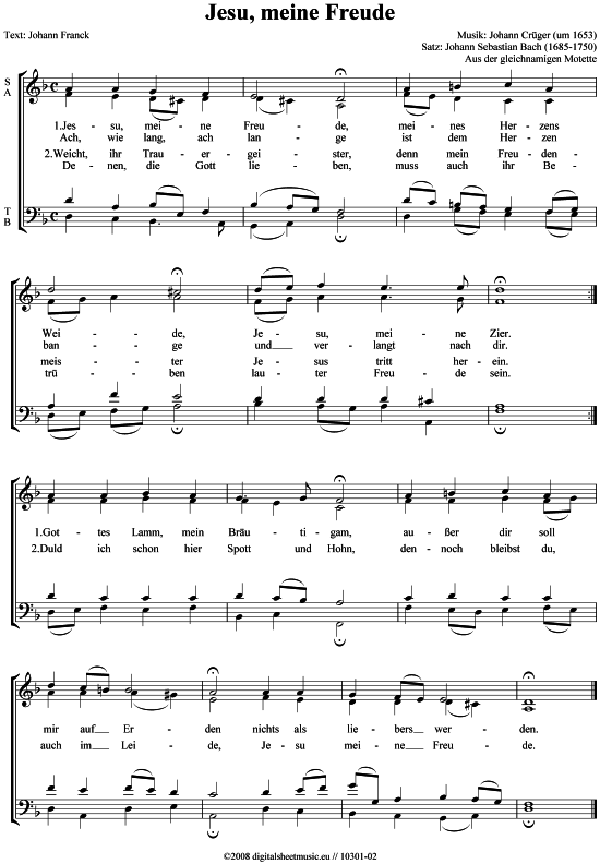 Produktbild zu: Jesu, meine Freude J.S. Bach (1685-1750)