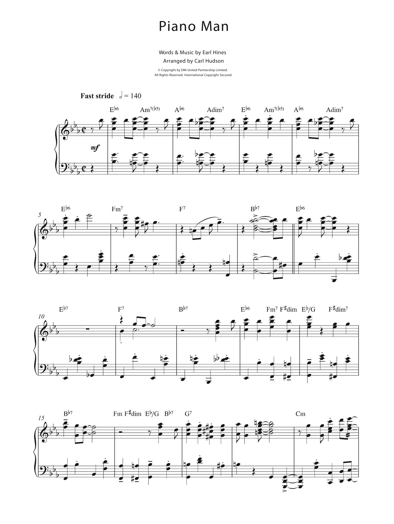 Product gallery: Page 1 of 1 Piano Man, Earl Hines