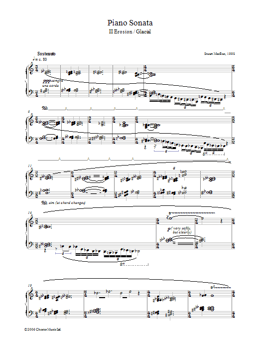 Product gallery: Page 1 of 1 Piano Sonata, II Erosion/Glacial, Stuart MacRae