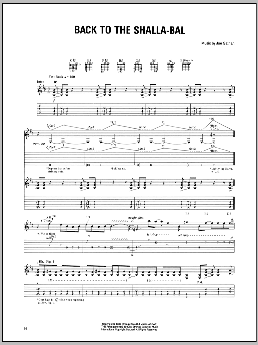 Produktgalerie: Seite 1 von 1 Back To The Shalla-Bal, Joe Satriani, Gitarre
