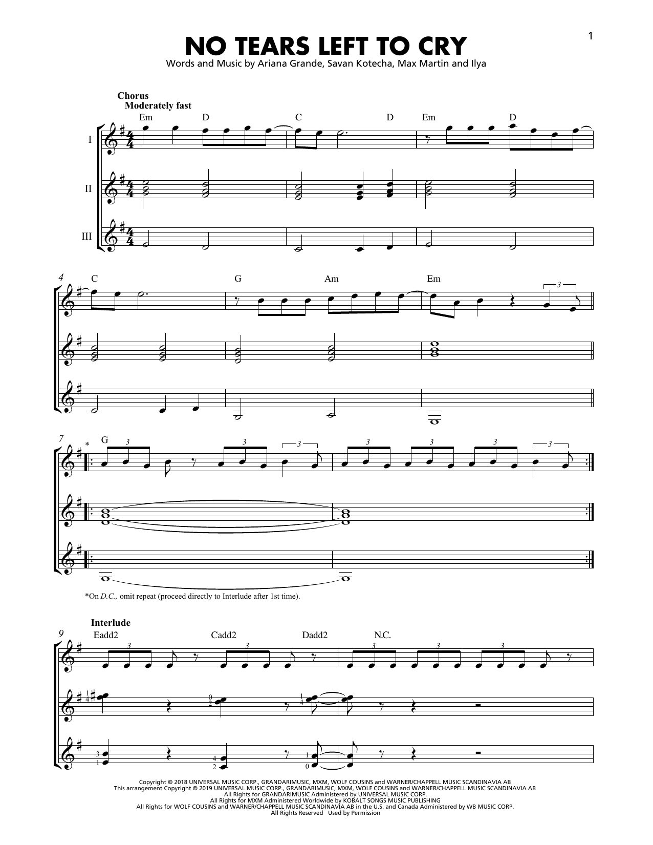 Produktbild zu: No Tears Left To Cry