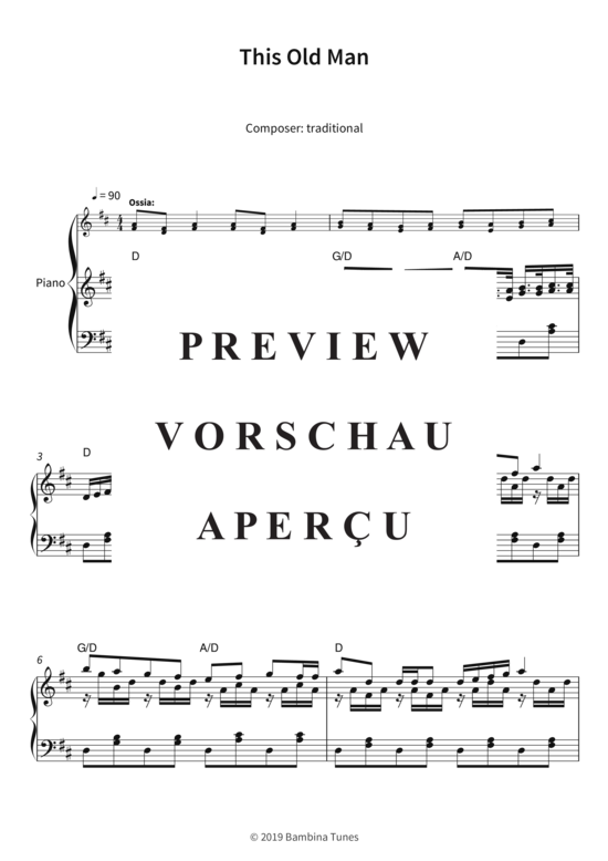 Produktgalerie: Seite 4 von 5 This Old Man , , Klavier Solo