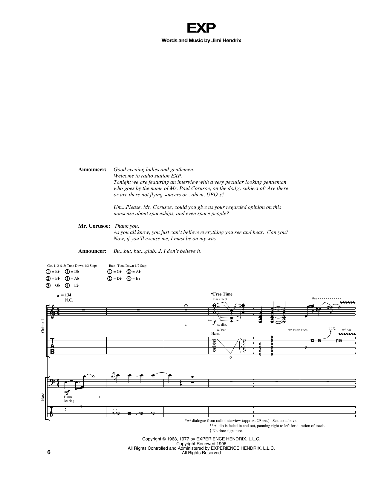 Product gallery: Page 1 of 1 EXP, Jimi Hendrix