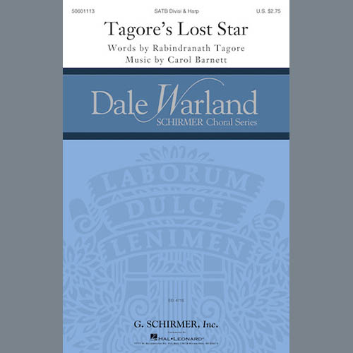 cover: Tagore's Lost Star, Carol Barnett