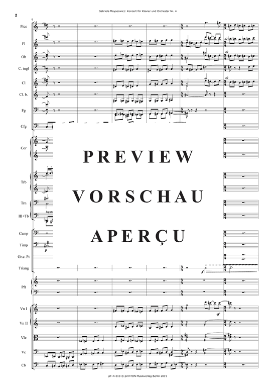 Product gallery: Page 7 of 21 Konzert für Klavier und Orchester Nr. 4 (2002) , ,  (orchestra + piano solo)