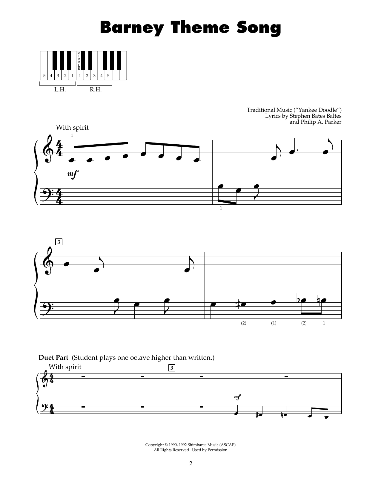 Produktbild zu: Barney Theme Song