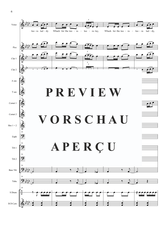 Produktgalerie: Seite 9 von 11 The Spanish Lady, , Solo Gesang und Concert Band