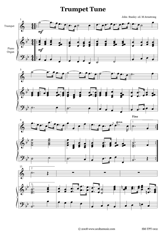Produktgalerie: Seite 1 von 10 Trumpet Tune, , Trompete und Orgel