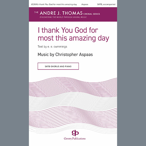 cover: i thank You God for most this amazing day, Christopher Aspaas