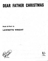cover: Dear Father Christmas, Lawrette Wright, Gesang, Gitarre, Klavier