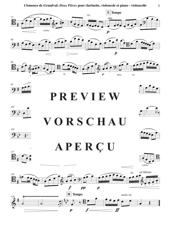 Product gallery: Page 31 of 31 Deux Pièces: Romance et Gavotte , , (2 parts + piano)