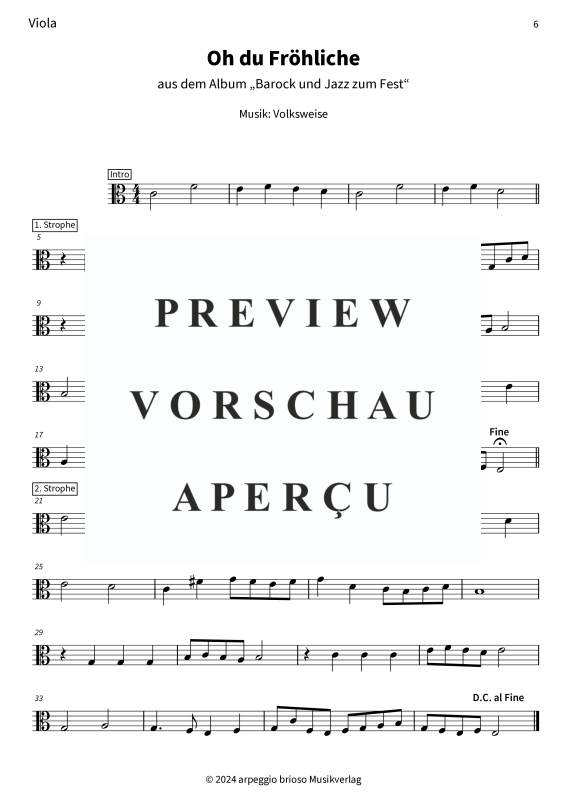 Product gallery: Page 8 of 8 Oh du Fröhliche - aus dem Album Barock und Jazz zum Fest, , (Duet violin viola)