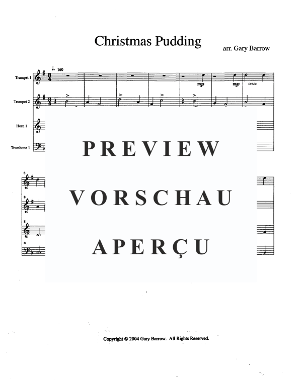 Produktgalerie: Seite 3 von 11 Christmas Pudding, , Blechbläser Quartett