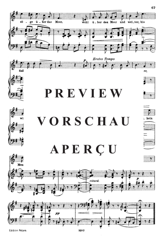 Product gallery: Page 3 of 3 Die Stille, Op.39 No.4, , High Voice and Piano