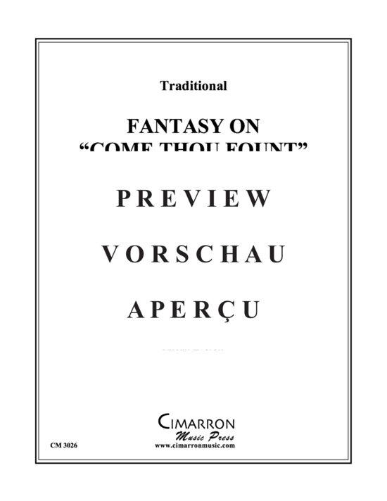 Product gallery: Page 2 of 11 Fantasy on Come Thou Fount , , (Duet for euphonium + tuba)