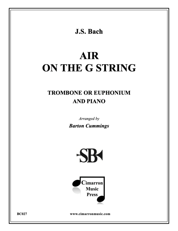 cover: Air for the G String (Solo), , Posaune und Klavier