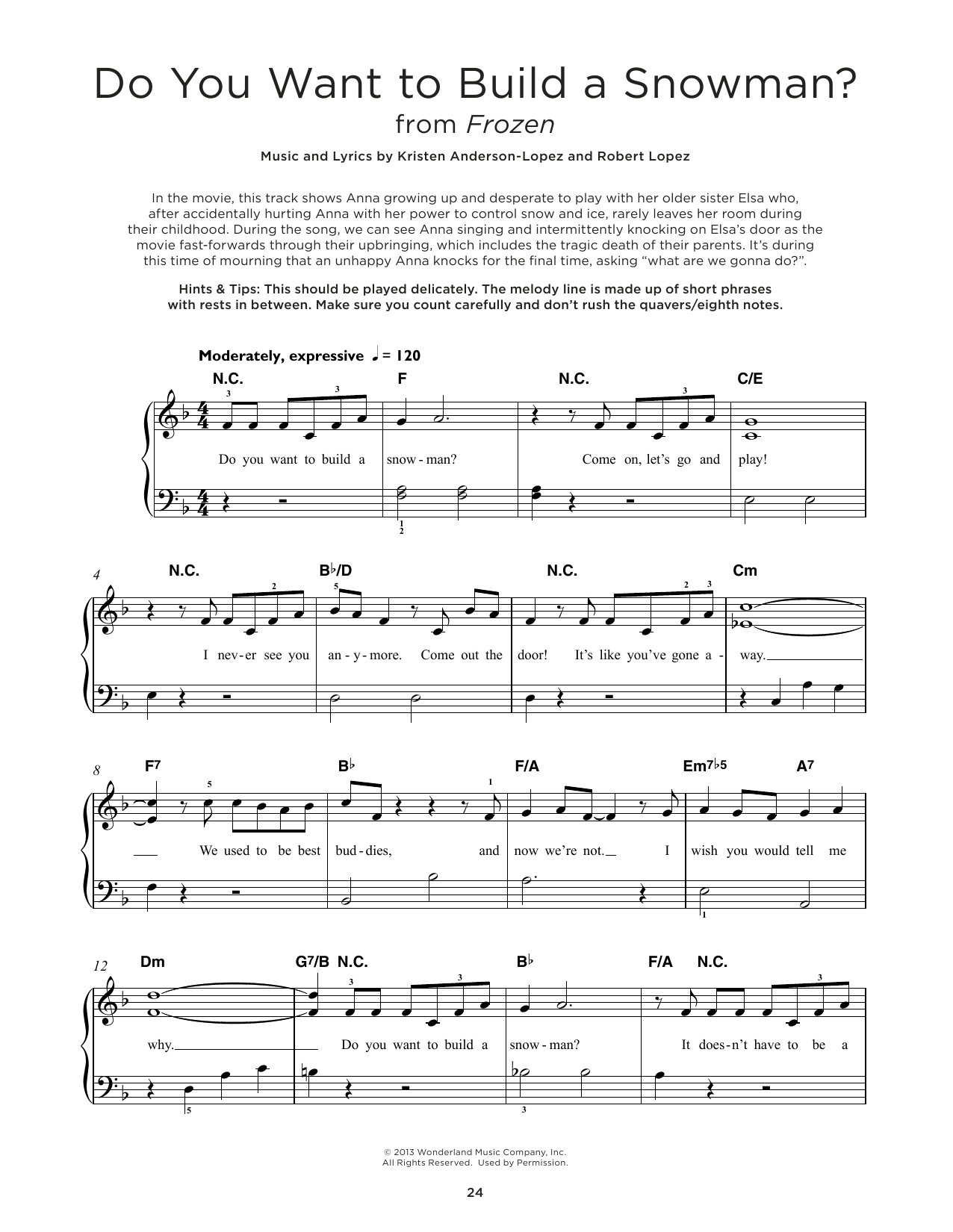 Produktbild zu: Do You Want To Build A Snowman? (from Frozen)