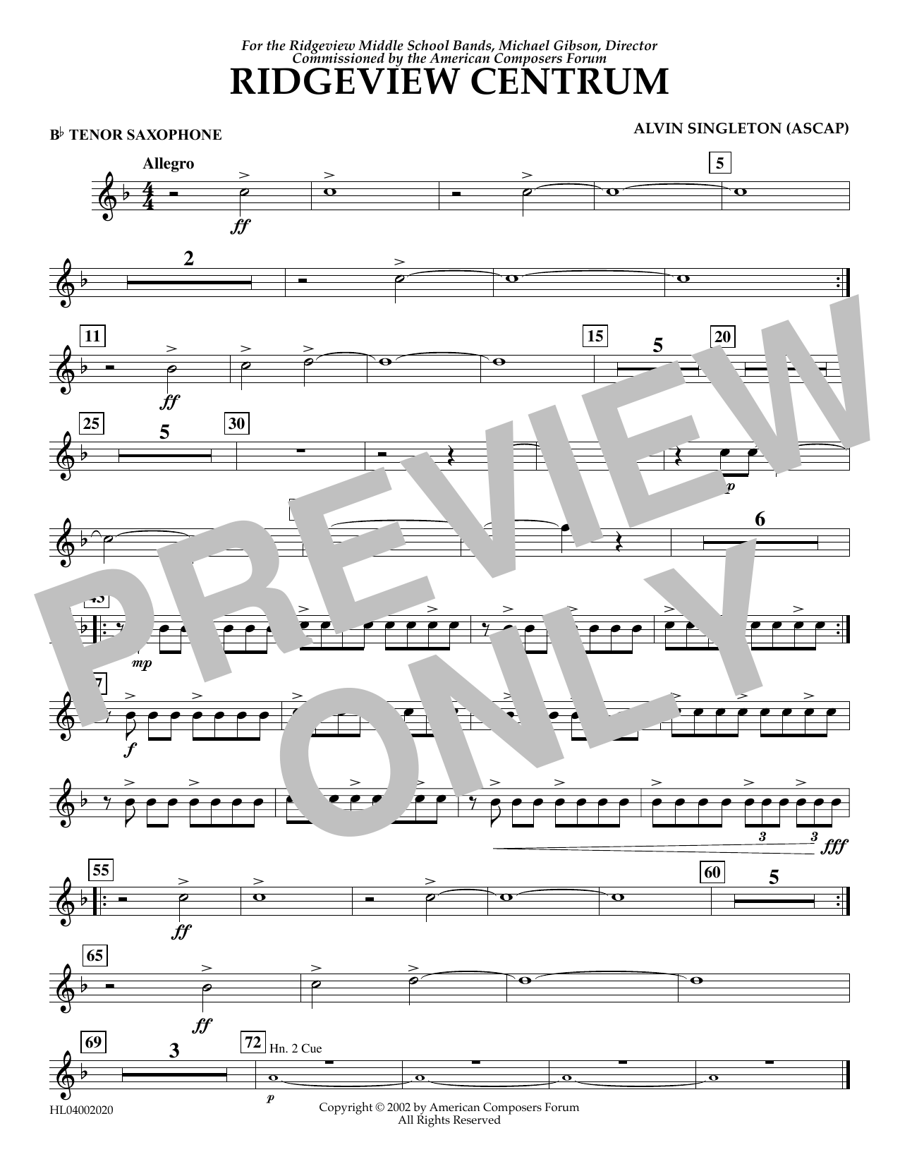 Product picture to: Ridgeview Centrum - Bb Tenor Saxophone