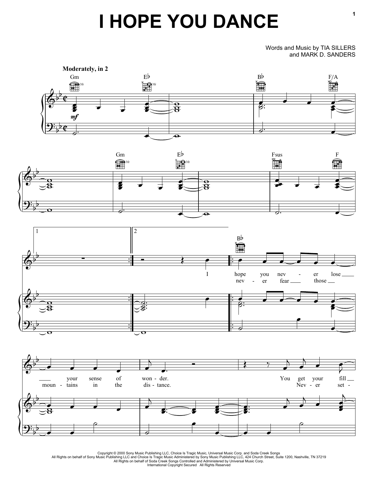 Produktgalerie: Seite 1 von 1 I Hope You Dance, Lee Ann Womack, Gesang, Gitarre, Klavier