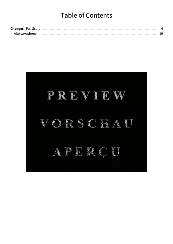 Produktgalerie: Seite 5 von 11 Changes - Gentle Melodies for Weddings, Church, and Other Occasions, , Altsaxophon und Klavier