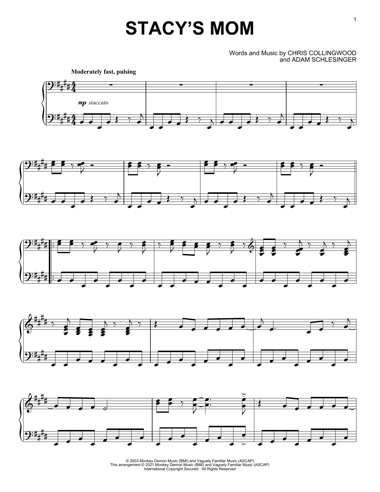 Product picture to: Stacy's Mom [Classical version]