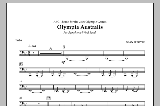 Produktbild zu:  Olympia Australis (Symphonic Wind Band) - Tuba - 