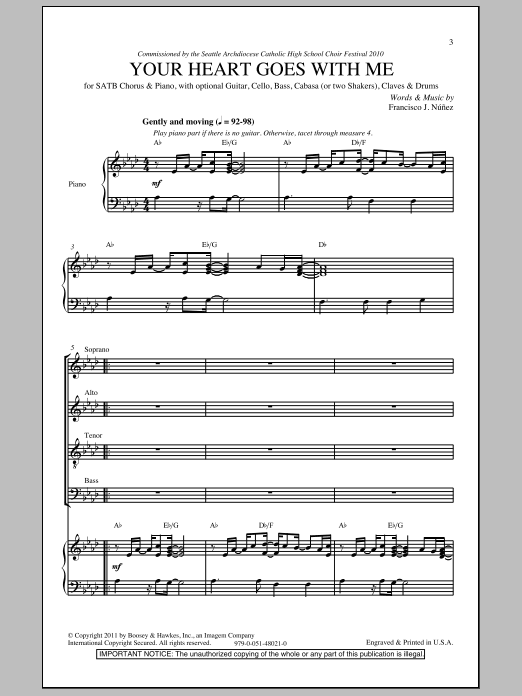 Produktgalerie: Seite 1 von 1 Your Heart Goes With Me, Francisco Nunez, Chor