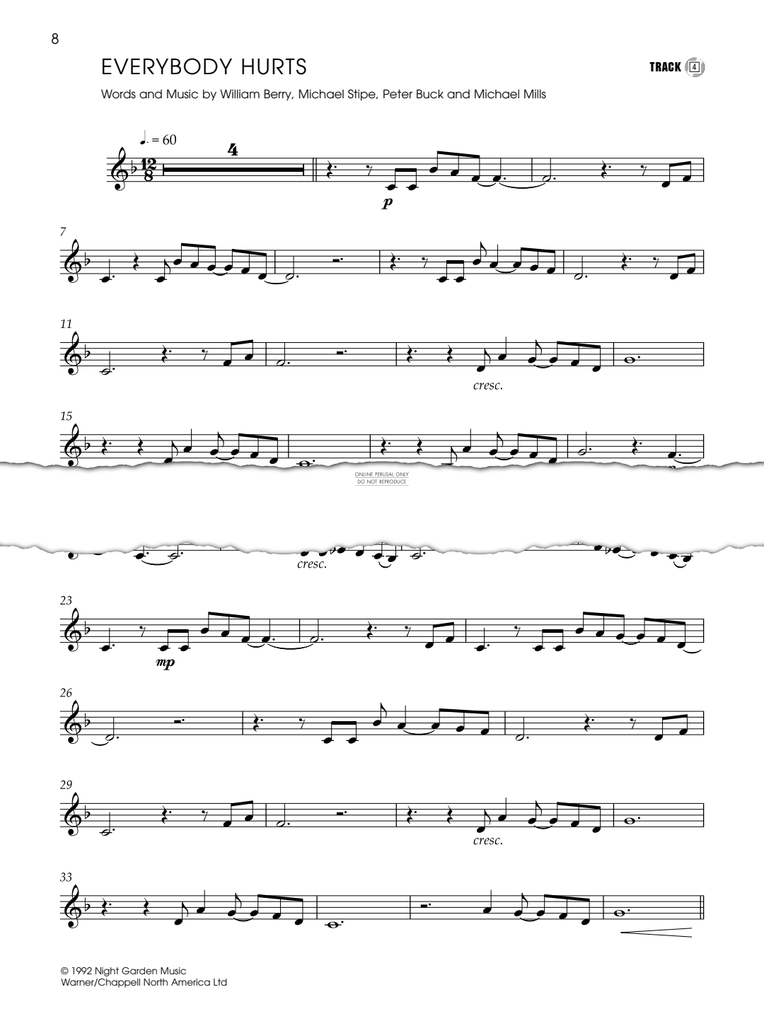 Produktgalerie: Seite 1 von 1 Everybody Hurts, R.E.M., Trompete