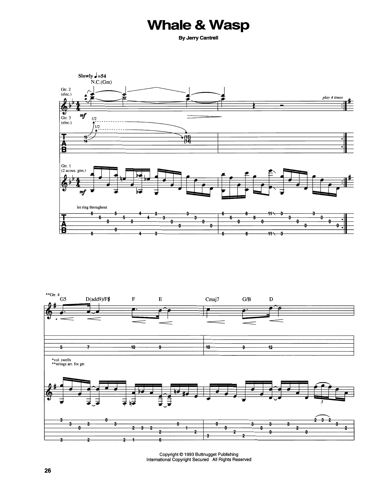 Produktgalerie: Seite 1 von 1 Whale & Wasp, Alice In Chains, Gitarre