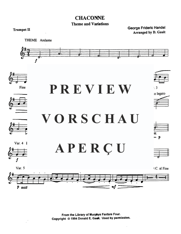 Produktgalerie: Seite 8 von 11 Chaconne, , Blechbläserquartett