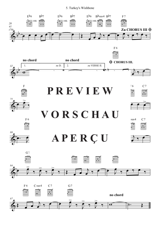 Produktgalerie: Seite 11 von 21 Turkey´s Wishbone , , (Combo Band + Alt Saxophon, Trompete in B)