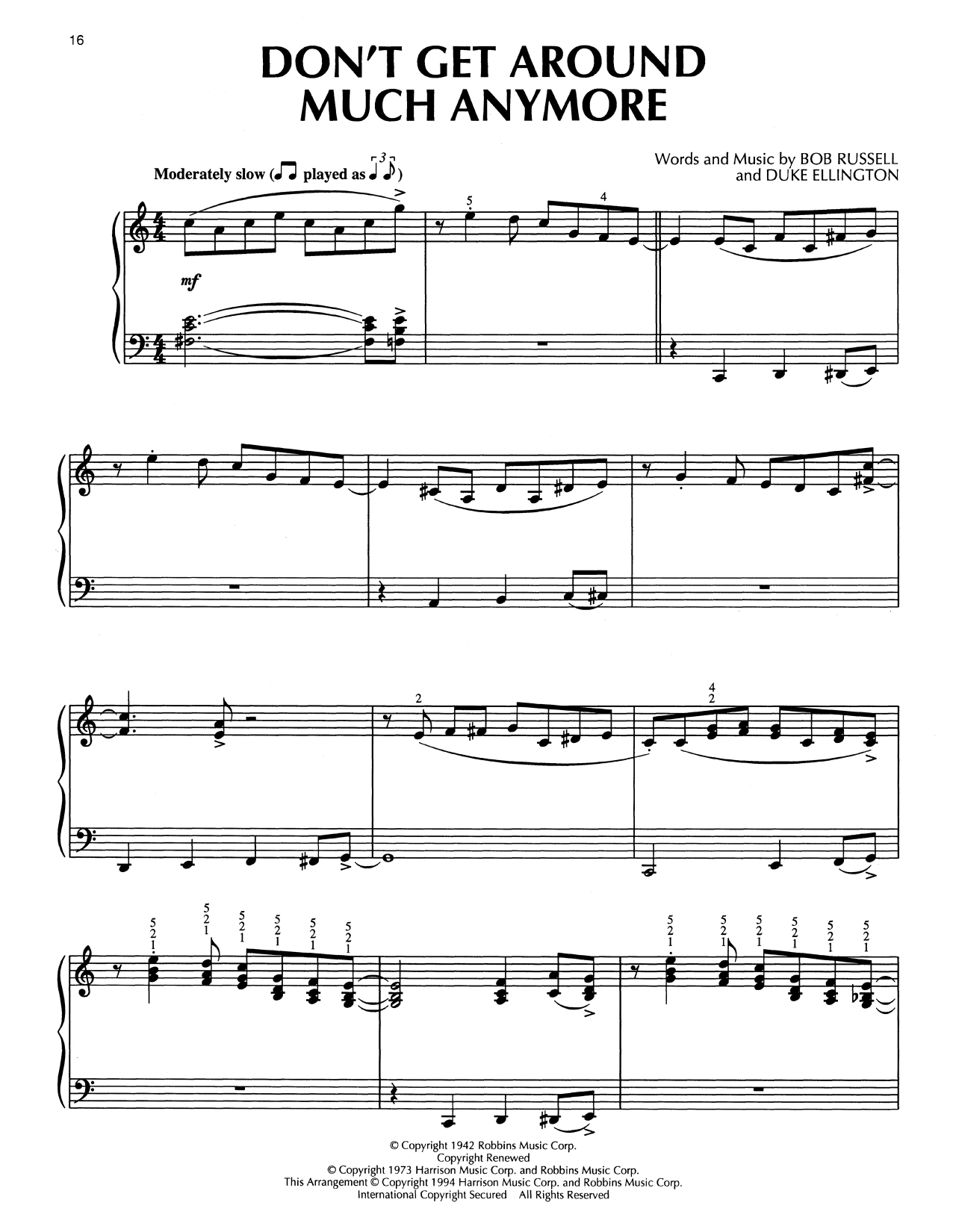 Produktbild zu: Don't Get Around Much Anymore (arr. Bill Boyd)