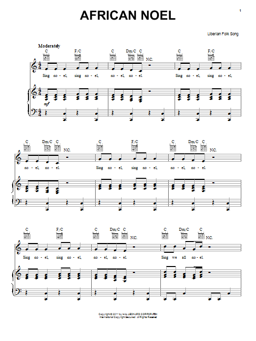 Product gallery: Page 1 of 1 African Noel, Liberian Folk Song