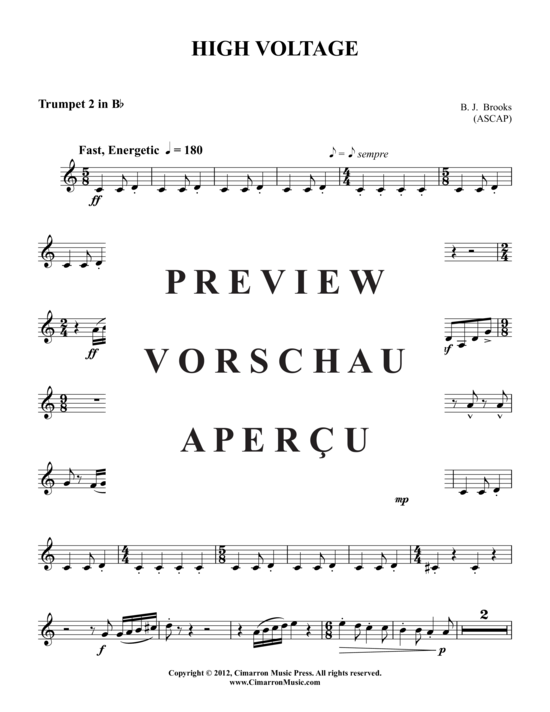 Produktgalerie: Seite 10 von 21 High Voltage , , (Blechbläserquintett)