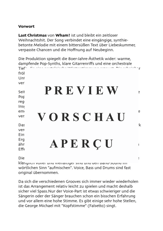 Product gallery: Page 5 of 11 Last Christmas, Wham!, Combo Band - Vocal Version