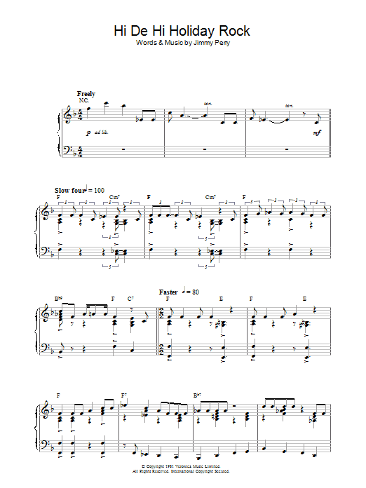 Product picture to: Hi De Hi Holiday Rock (theme from Hi De Hi)