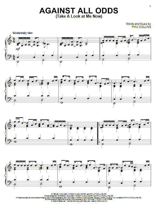 Product gallery: Page 1 of 1 Against All Odds (Take A Look At Me Now), Phil Collins