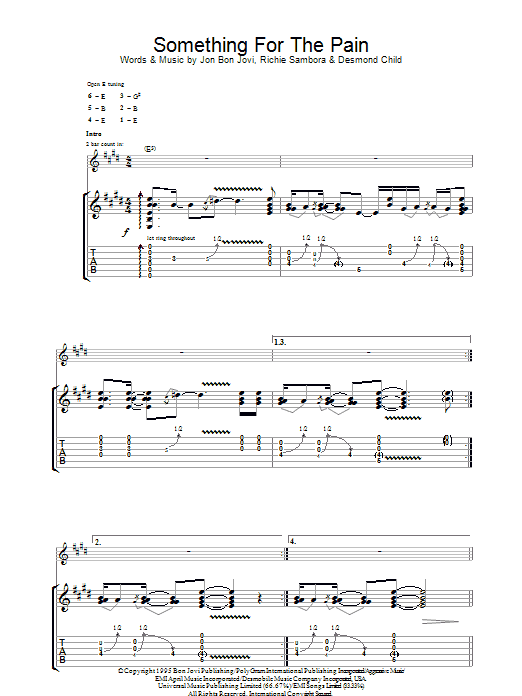 Produktgalerie: Seite 1 von 1 Something For The Pain, Bon Jovi, Gitarre