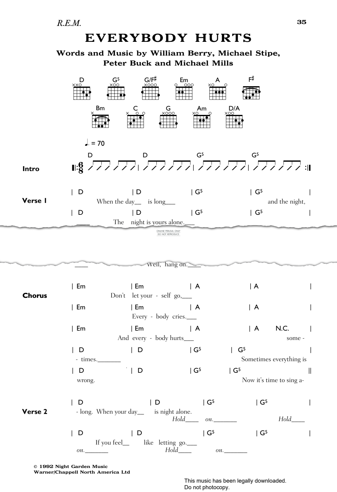 gallery: Everybody Hurts, R.E.M.