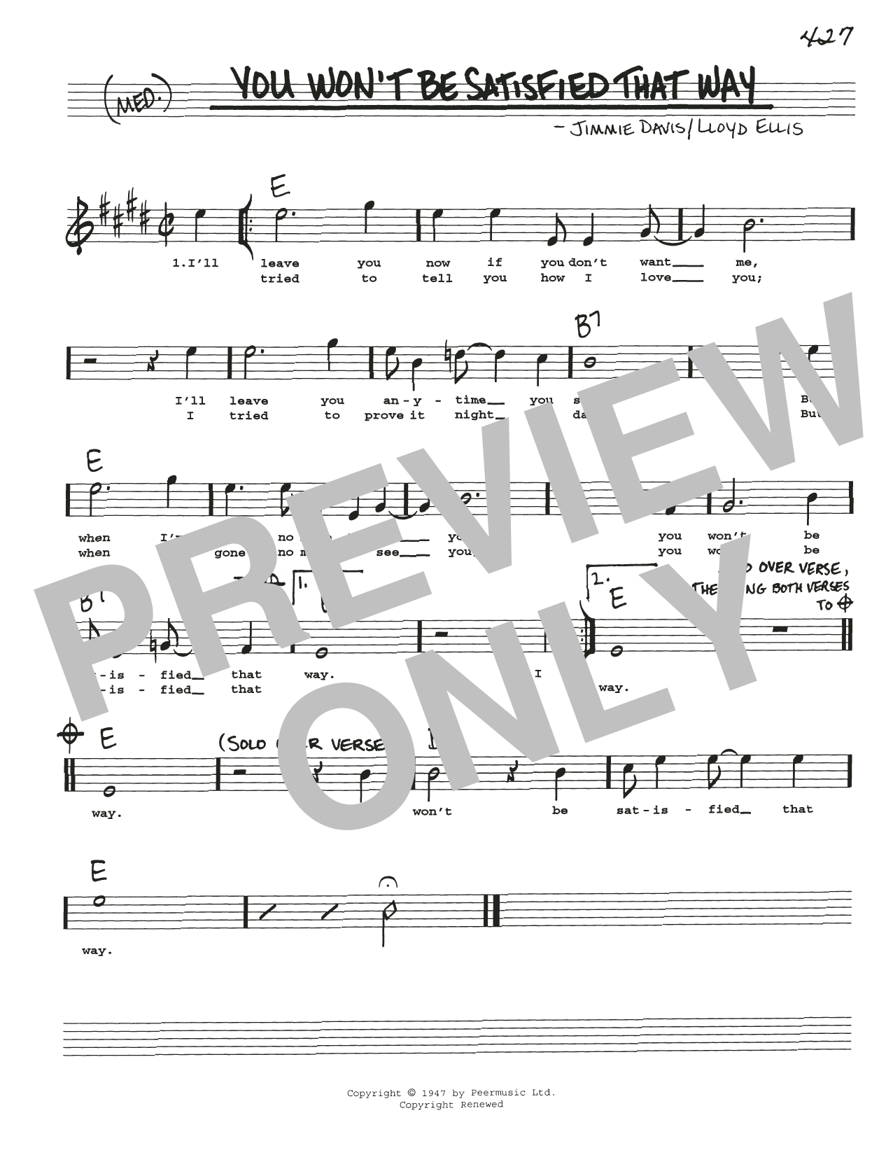 Produktbild zu: You Won't Be Satisfied That Way