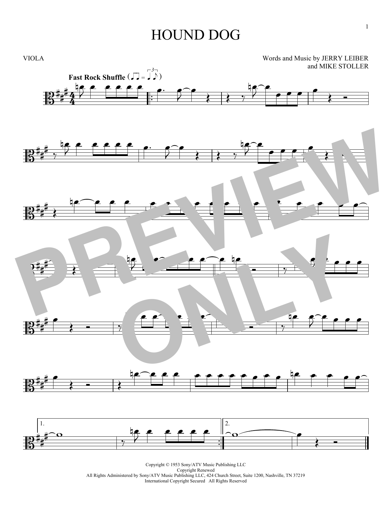Product gallery: Page 1 of 1 Hound Dog, Elvis Presley