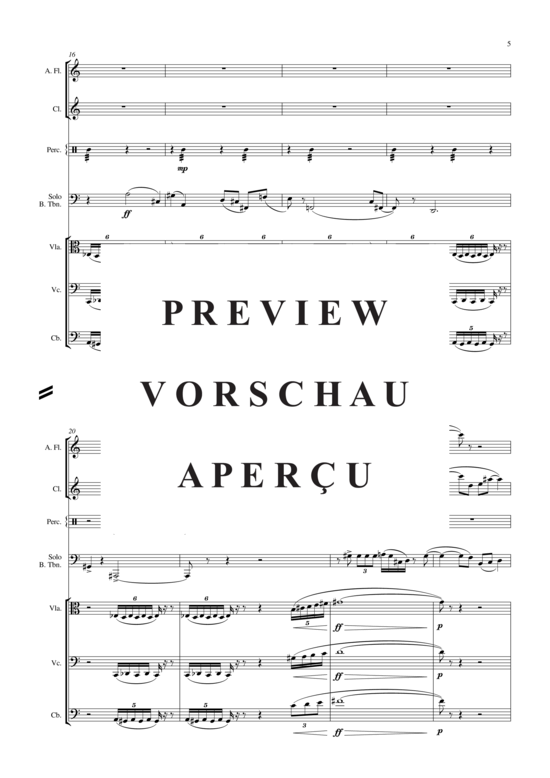 Product gallery: Page 6 of 21 Concerto for Bass Trombone and Six Players , , (Mixed ensemble)