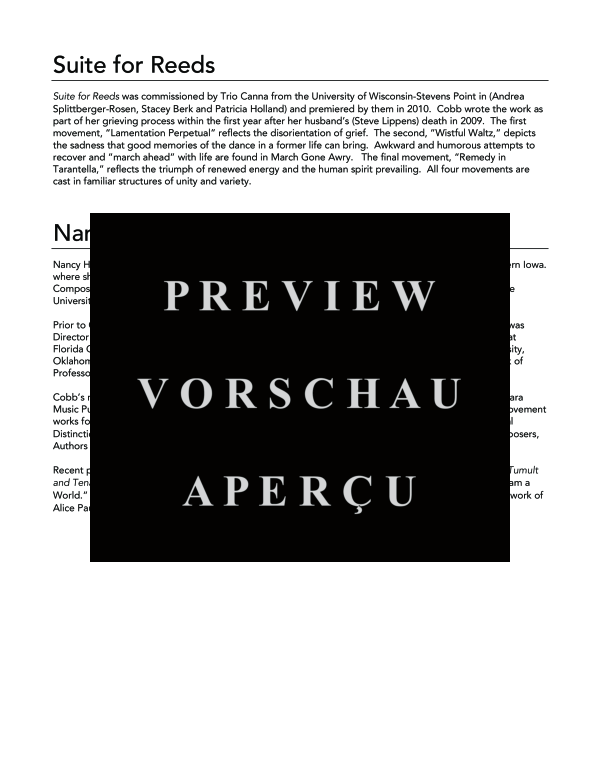 Product gallery: Page 4 of 11 Suite for Reeds, , (woodwind trio oboe, clarinet and bassoon)