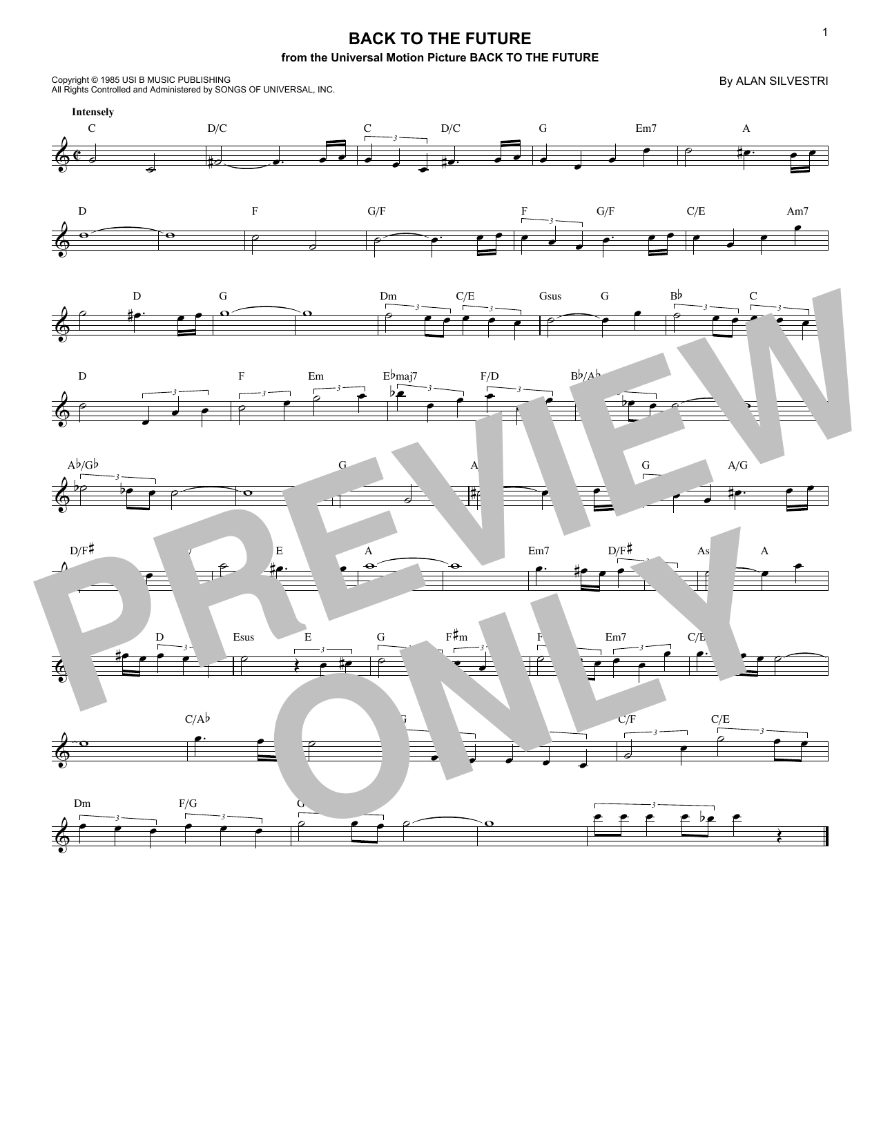 Produktbild zu: Back To The Future (Theme)