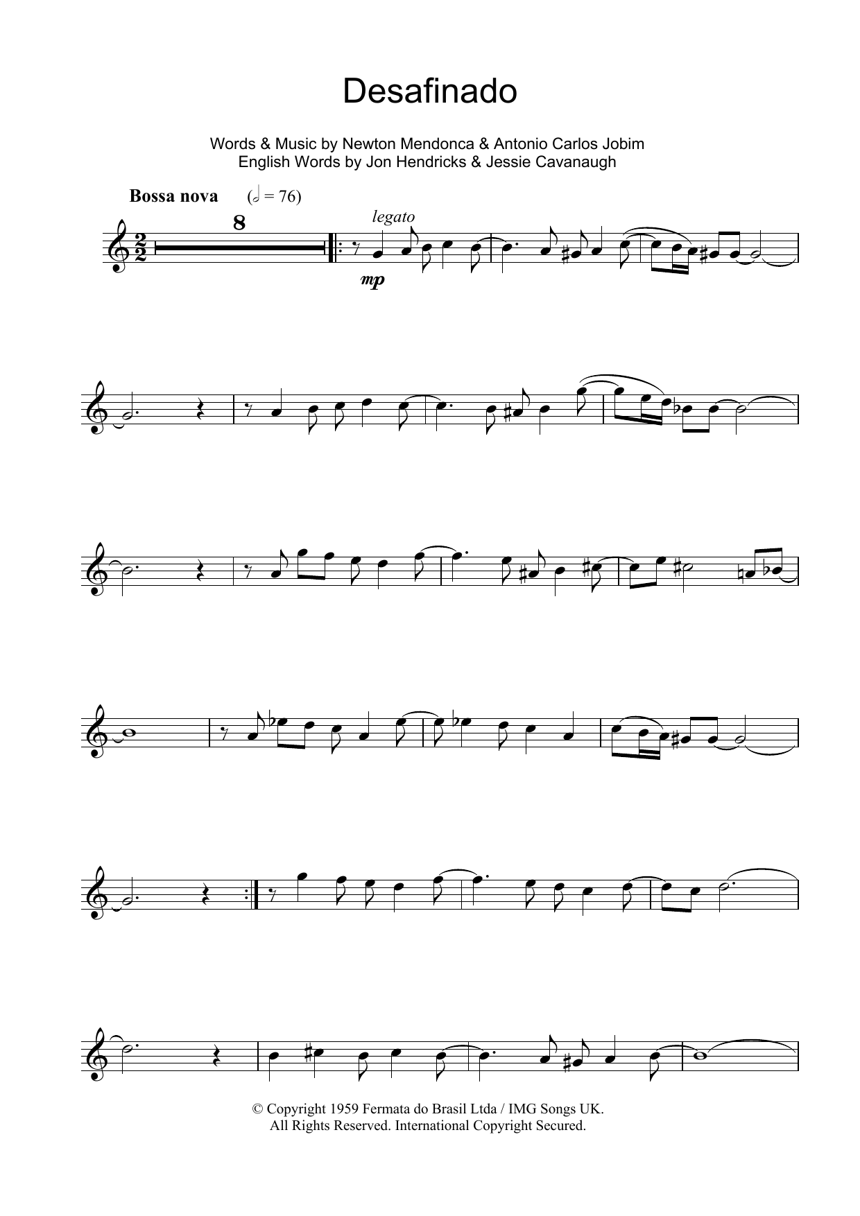 Product gallery: Page 1 of 1 Desafinado (Slightly Out Of Tune), Antonio Carlos Jobim