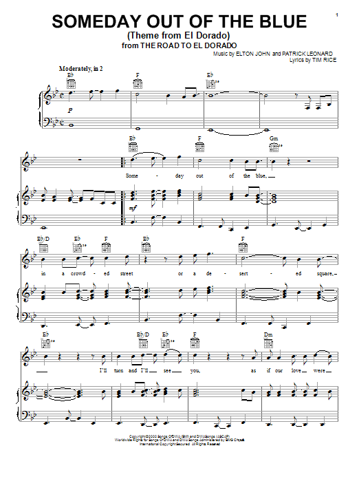 Produktbild zu: Someday Out Of The Blue (Theme from El Dorado)