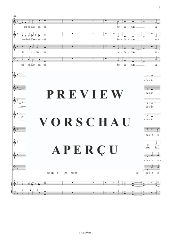 gallery: Laetatus sum (Psalm 121), , Gemischter Chor 12-stimmig und BC